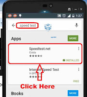 how to check internet speed in android phone