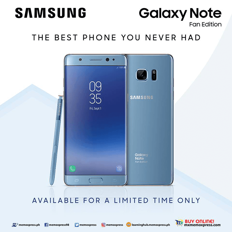 Samsung Galaxy Note Fan Edition is now available in the Philippines for a limited time!