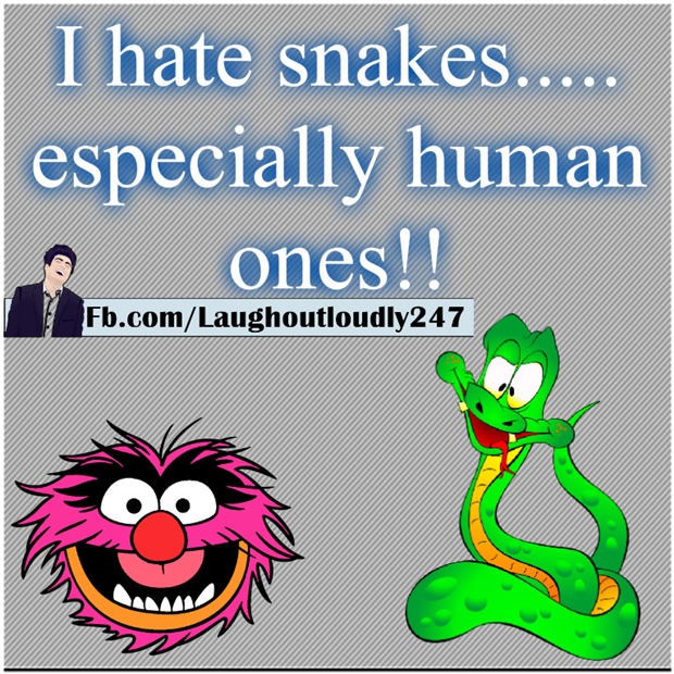 I hate snakes