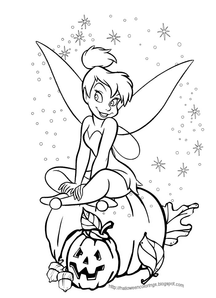 fairy coloring pages tinkerbell - photo #11