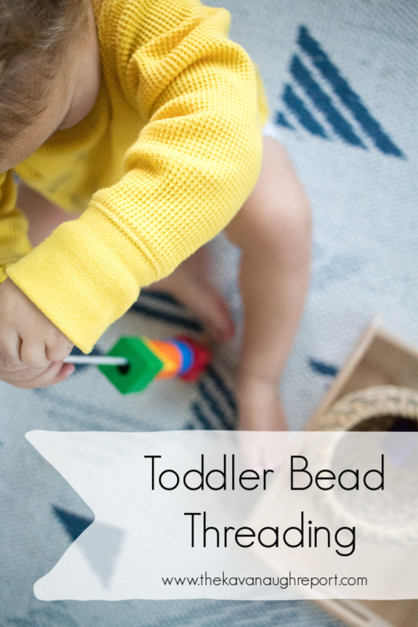 Toddler Bead Threading