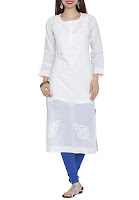 Ada white cotton chikankari kurta – INR 1749 Ada white cotton chikankari kurta – INR 1749