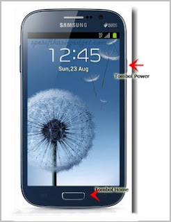 Screenshot pada Samsung Galaxy Grand Duos