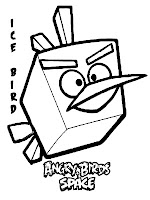 Angry Birds Space Ice Bird Kids Coloring Pages Printable