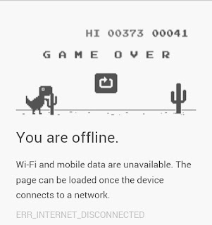 dinosaur game in google chrome android