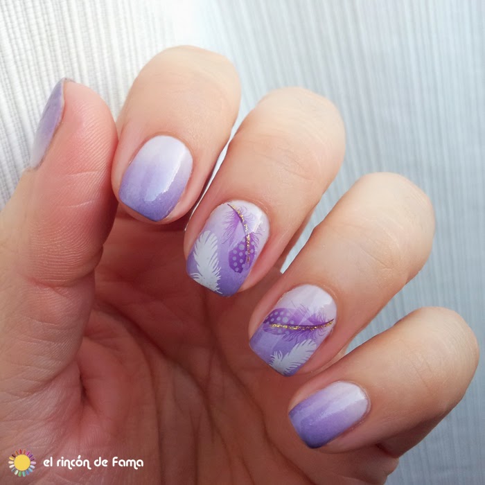 DEGRADADO LILA CON WATER DECALS 