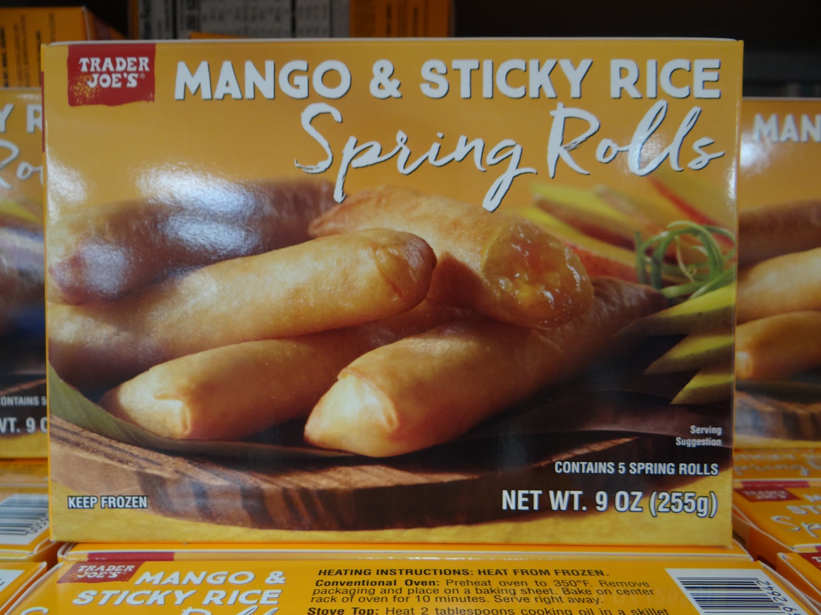 Trader Joe's 365 Mango and Sticky Rice Spring Rolls