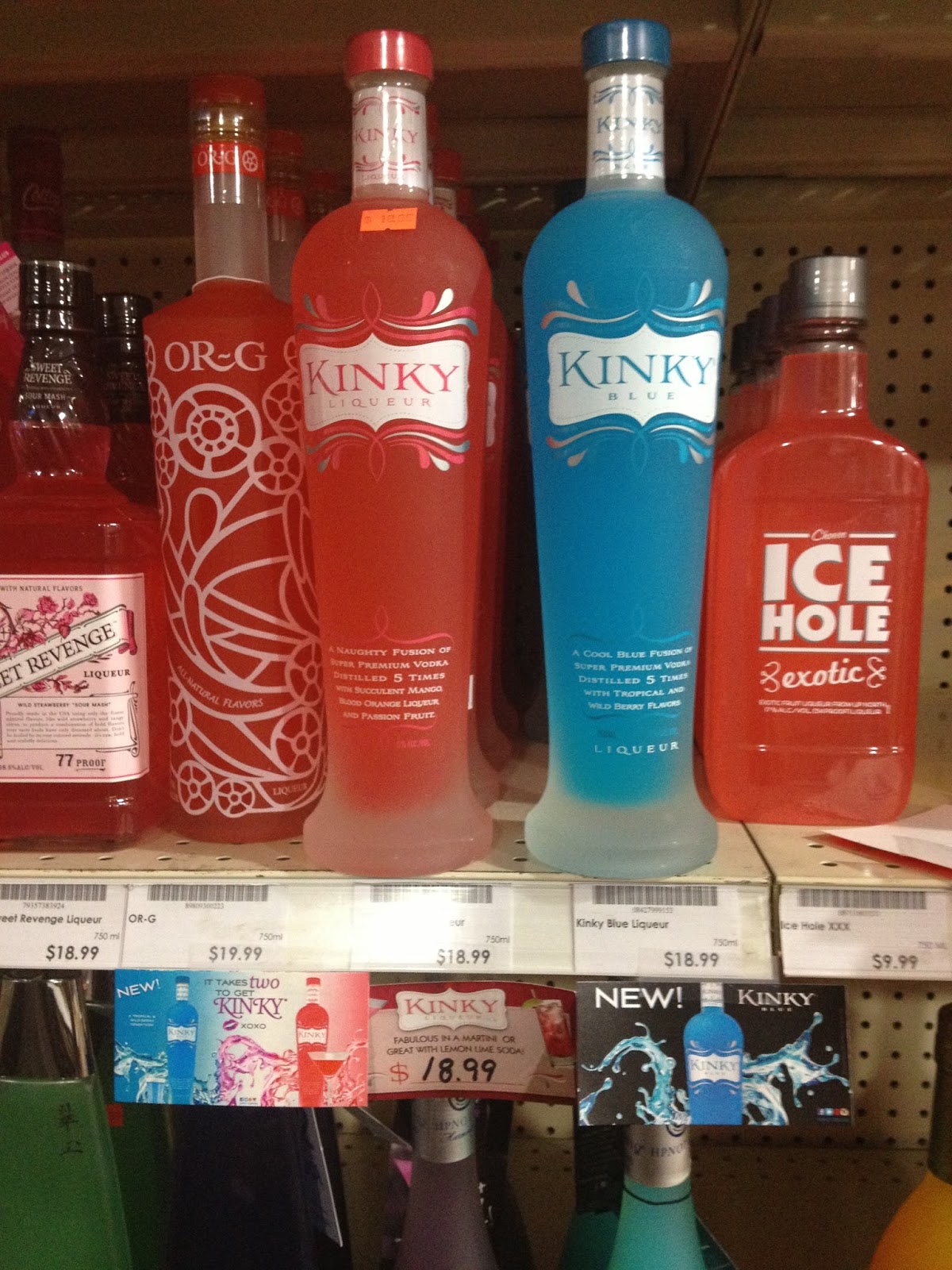 Sarah Caffrey Designs Kinky Liqueur POS in stores )