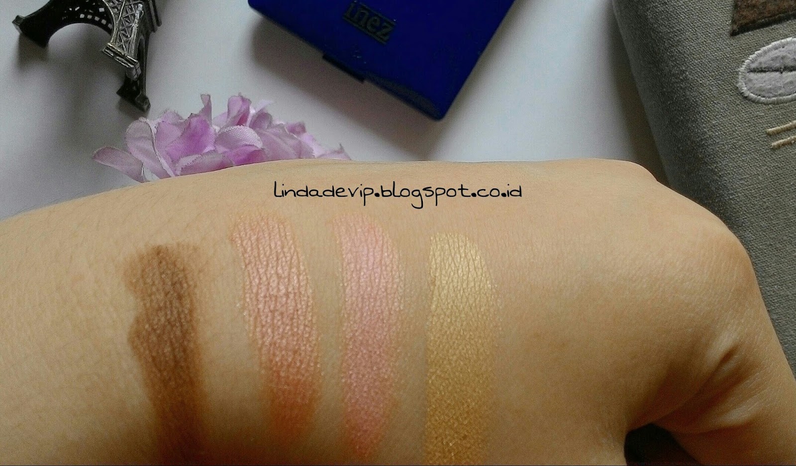Review Inez Color Contour Plus Eye Shadow Collection 01 New York