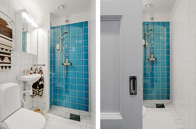 Kitnet decorada, feminina, clean, detalhes étnicos. Blog Achados de Decoração