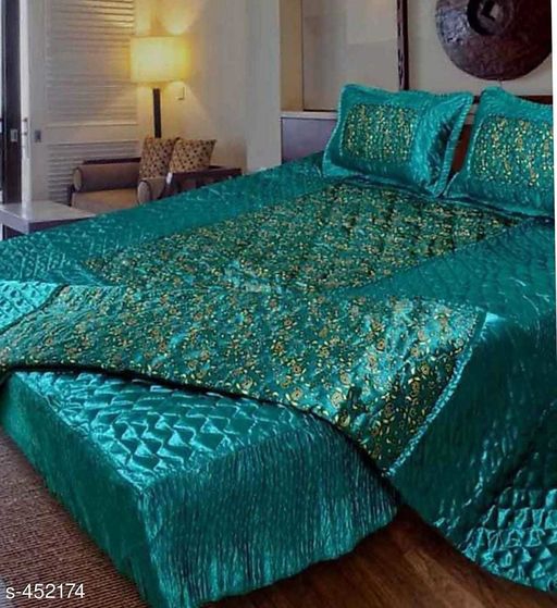 Classy Jaipuri Printed Silk Bedding Set Vol 1 Rs1970/ free COD