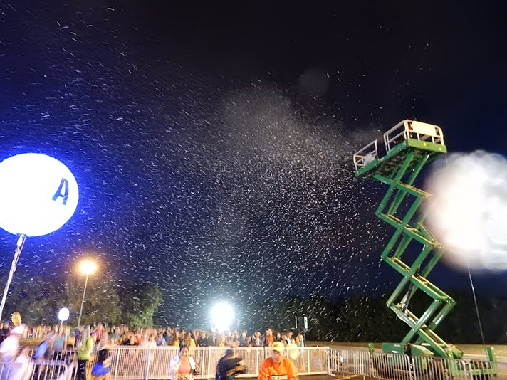 Zigmont Magic FX Fake snow machine rentals with falling show Displays