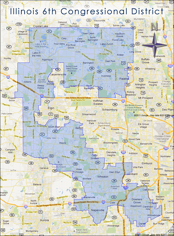 IL 6th Congressional District Map