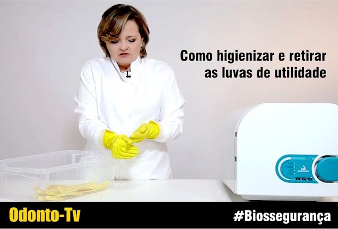 BIOSSEGURANÇA: Como higienizar e retirar as luvas de utilidade