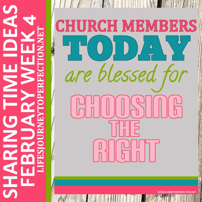 Life S Journey To Perfection 2017 Lds Sharing Time Ideas For