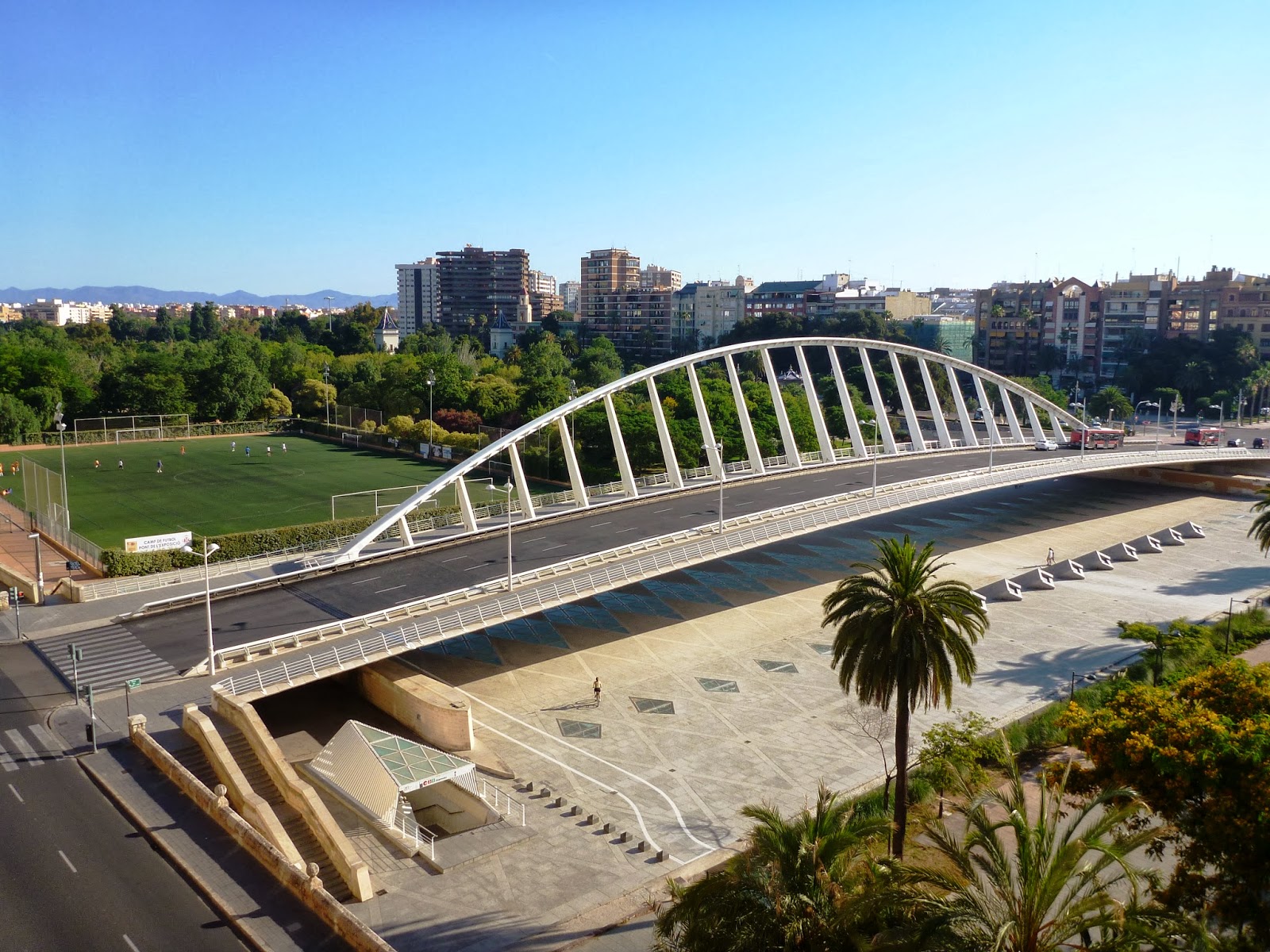 Valencia: Jardines del Río Turia : Puentes y estanques