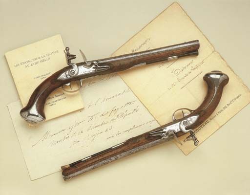 George Washington’s saddle pistols. Sold for $1,986,000 ~