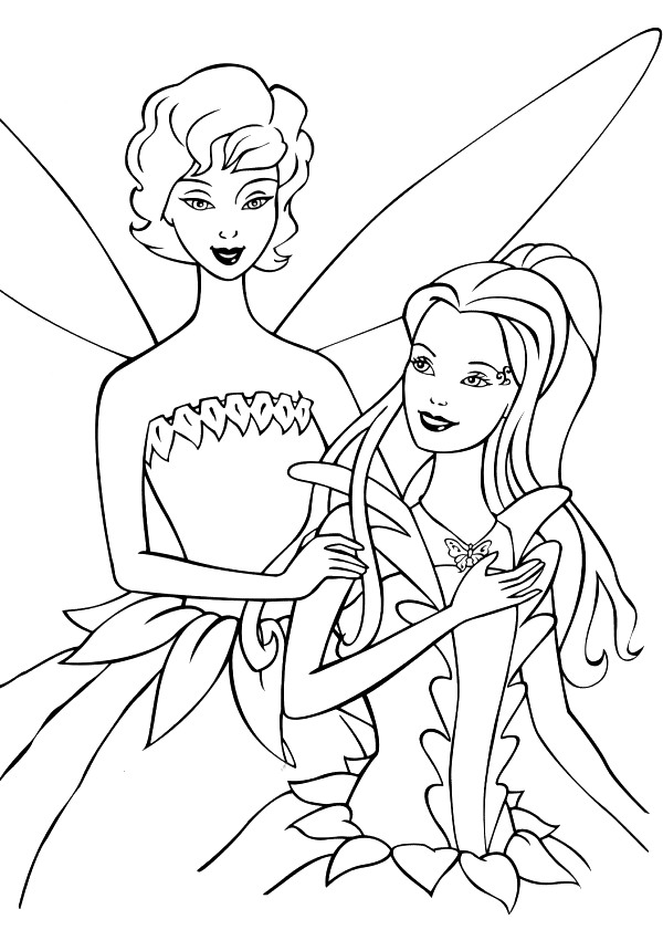 Mewarnai Barbie Fairytopia Ayo Mewarnai