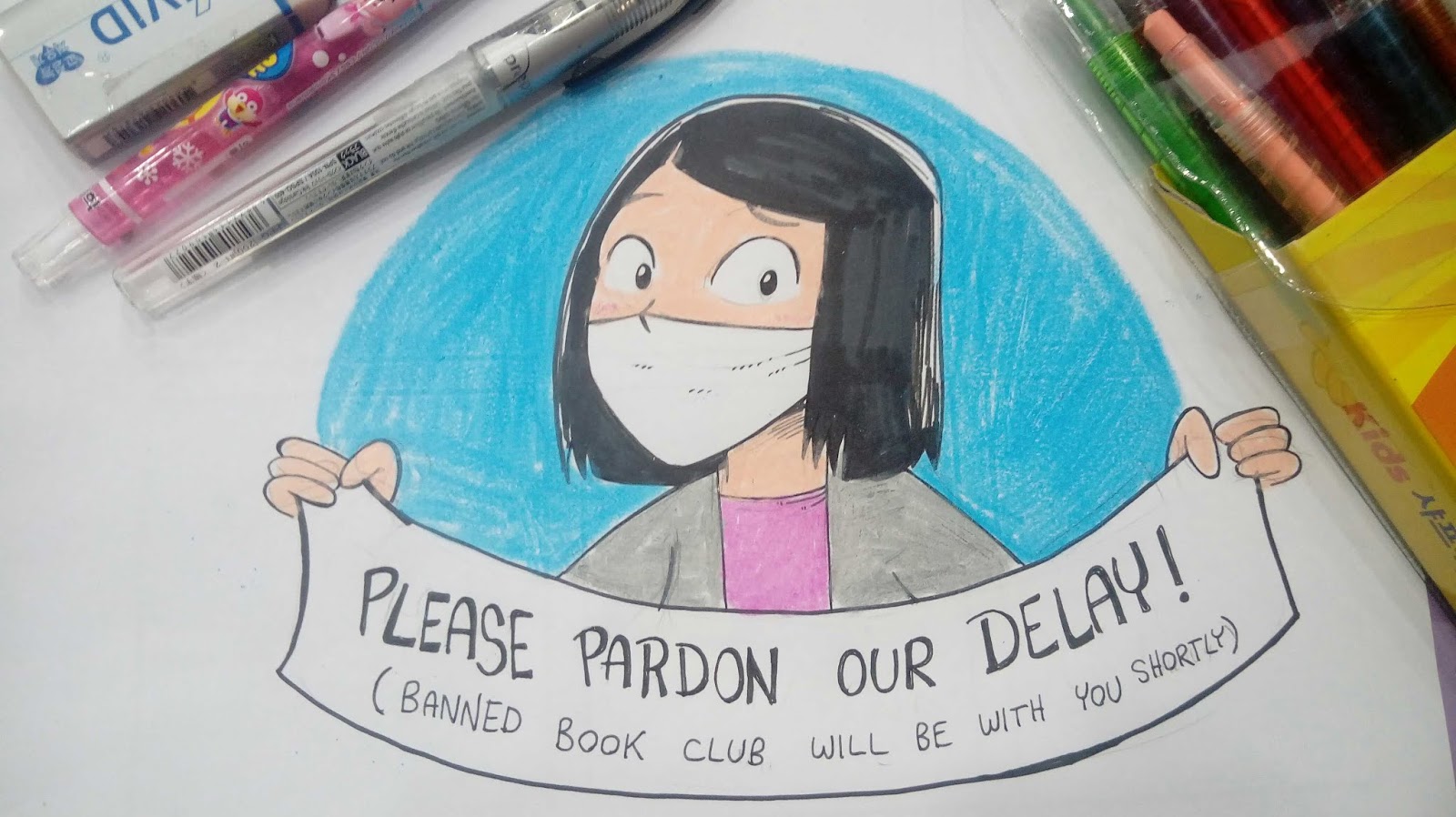 Banned Book Clubs delay graphic by Eric Estrada