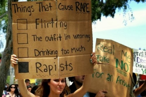 Rapists are the only reason why rapes occur. No excuses. Image.