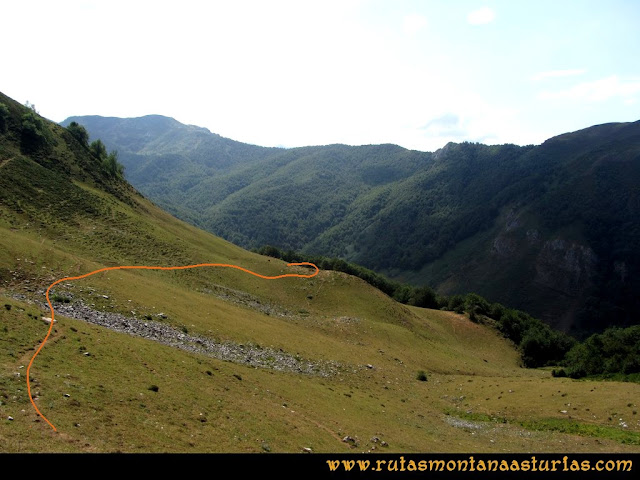 Ruta Ventaniella, Ten y Pileñes: Bajando a El Xerru