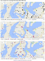 find cell phone coverage in the Puget Sound