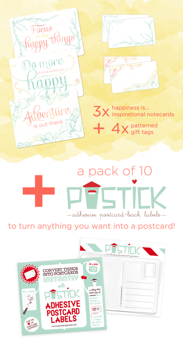 Postcard Happiness giveaway!