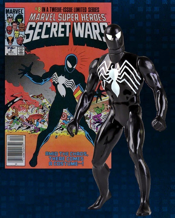 Black Costume Spider-Man 12” Jumbo Vintage Marvel’s Secret Wars Action Figure by Gentle Giant