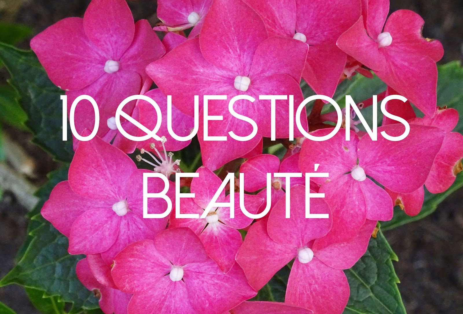 TAG 10 questions beauté
