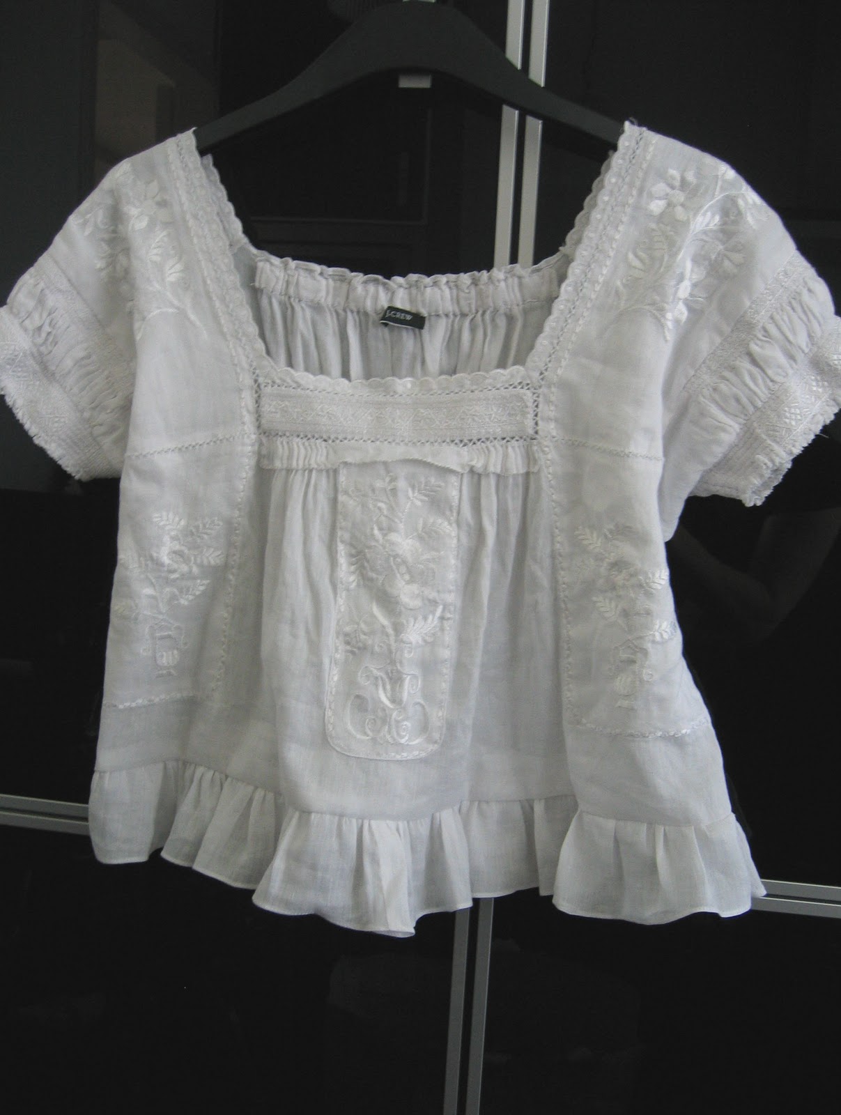 Seamless: Tutorial 8 - Upstyled White top shortened with new Frill and ...