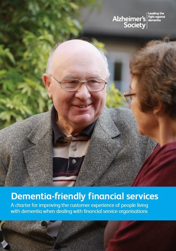 Greyamble Dementiafriendly financial services are needed a new Charter could help