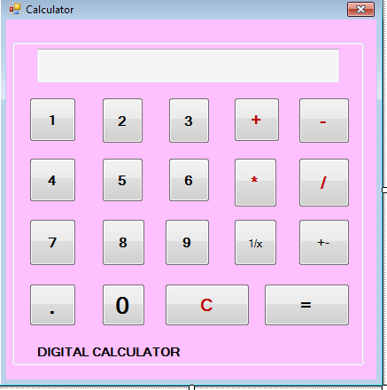 SOURCE CODE WEB ZONE: Simple Calculator using Visual basic .NET