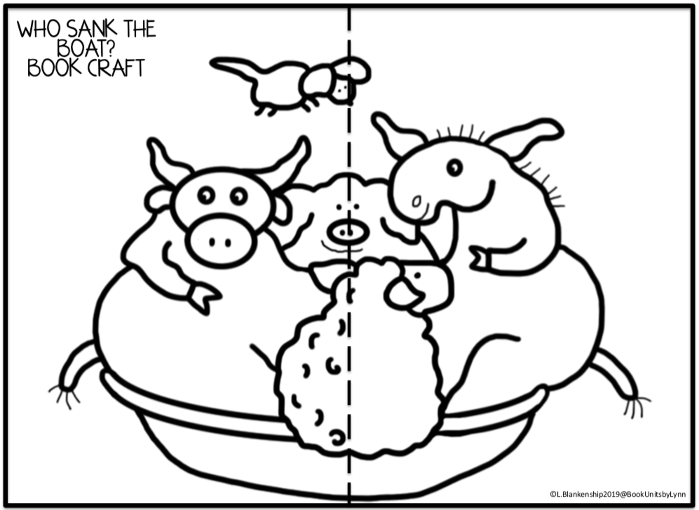 WHO SANK THE BOAT? BOOK CRAFT ~ Book Units by Lynn