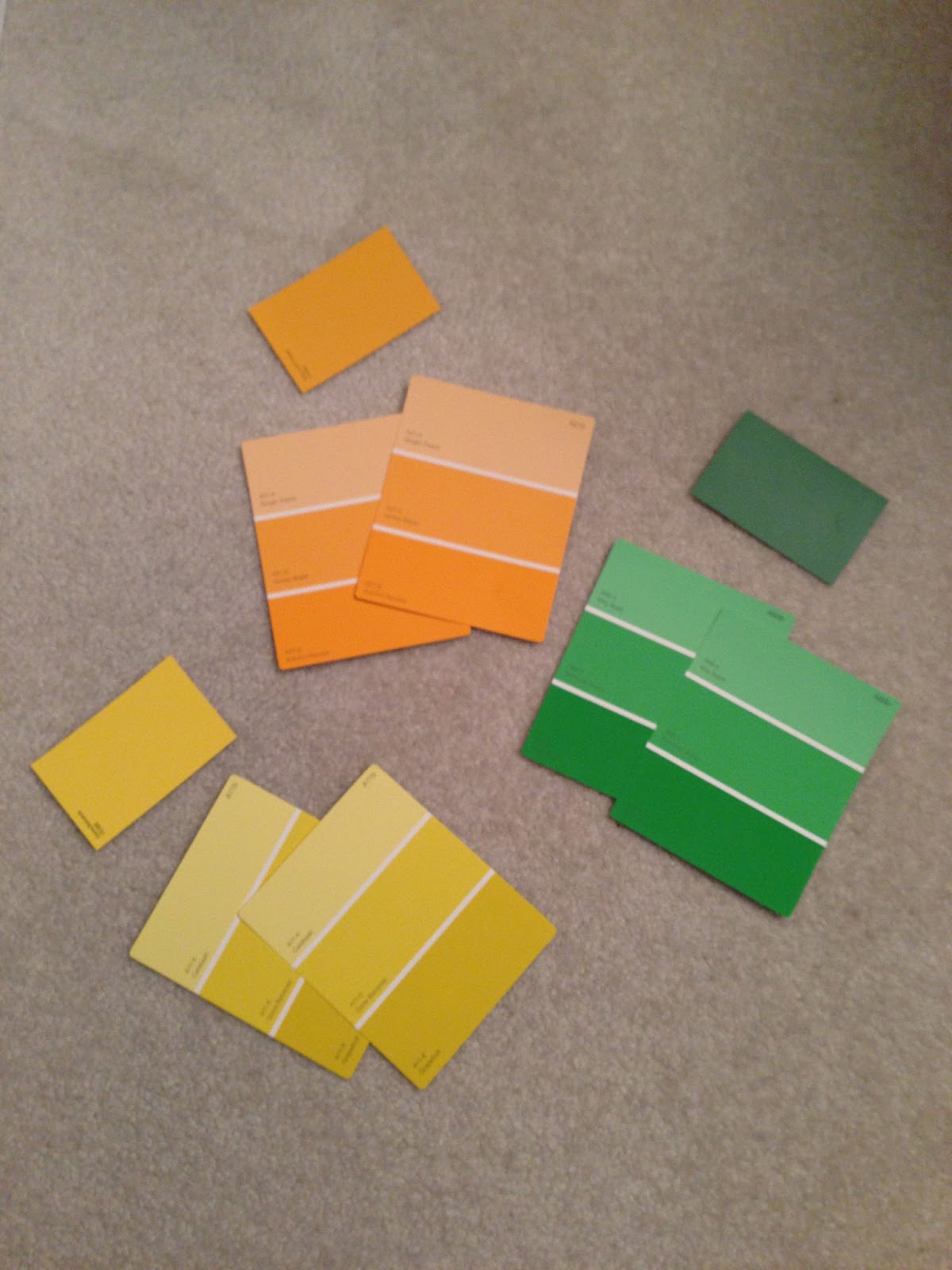 Marisa Markwardt DIY Dry Erase Paint Chip Calendar