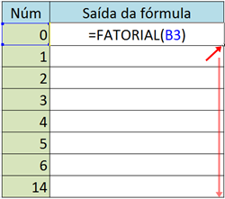 A Matemática em planilhas eletrônicas (Calc, Excel): Fatorial