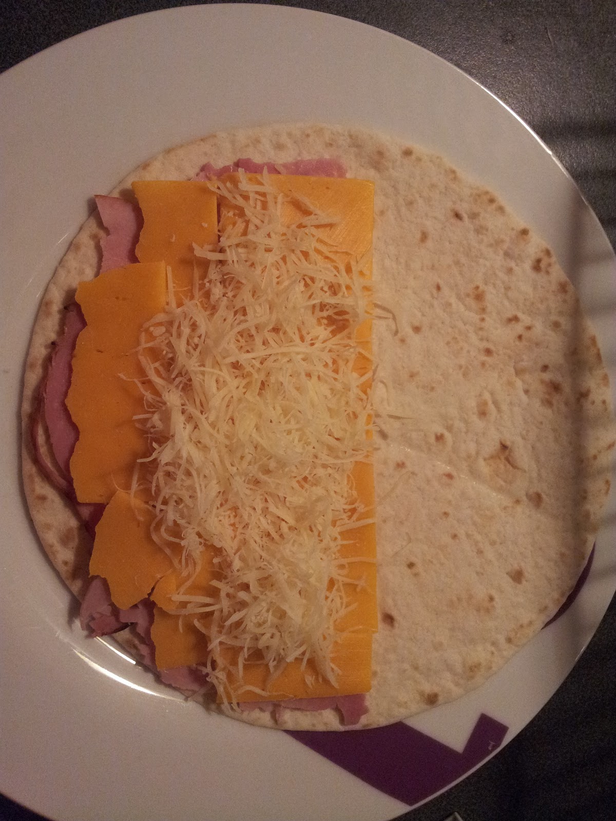 La cuisine de Mimi Quesadillas au jambon et cheddar