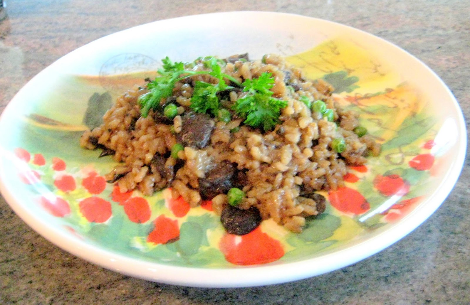 Equal Opportunity Kitchen: Mushroom Risotto with Peas