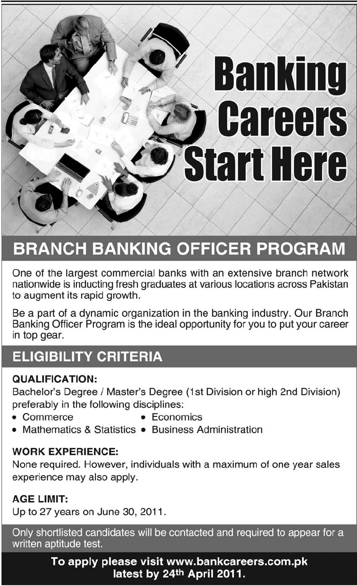 Latest Jobs. Banking Career