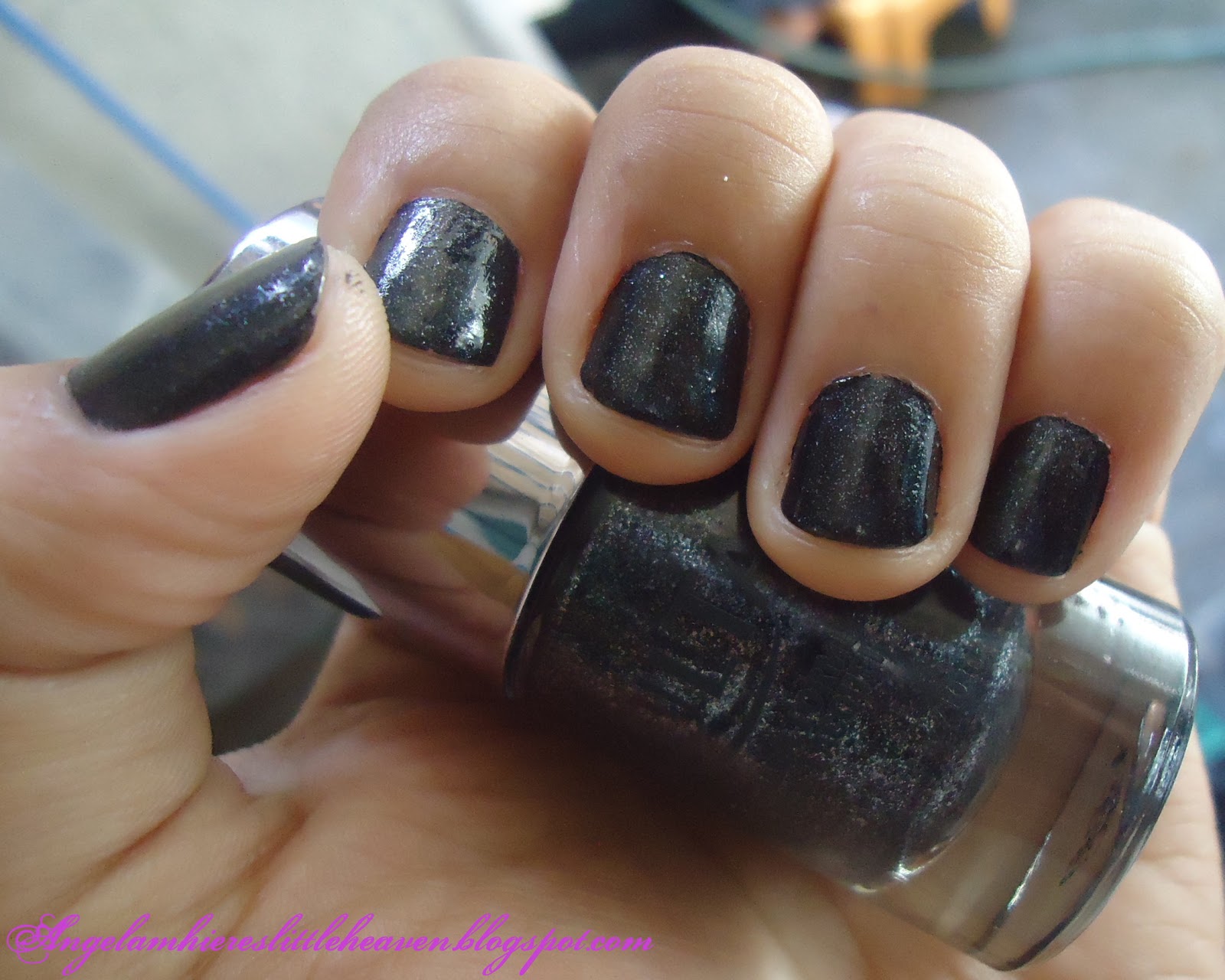 Angelamhiere's Little Heaven Ulta Nail Polish in Little Black Dress