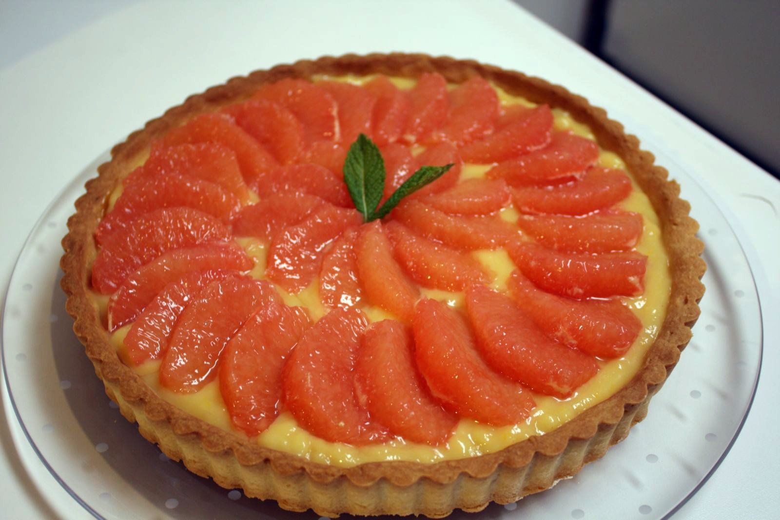 Pink Grapefruit Curd Tartlets