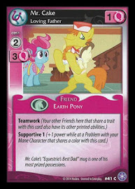 My Little Pony Mr. Cake, Loving Father The Crystal Games CCG Card