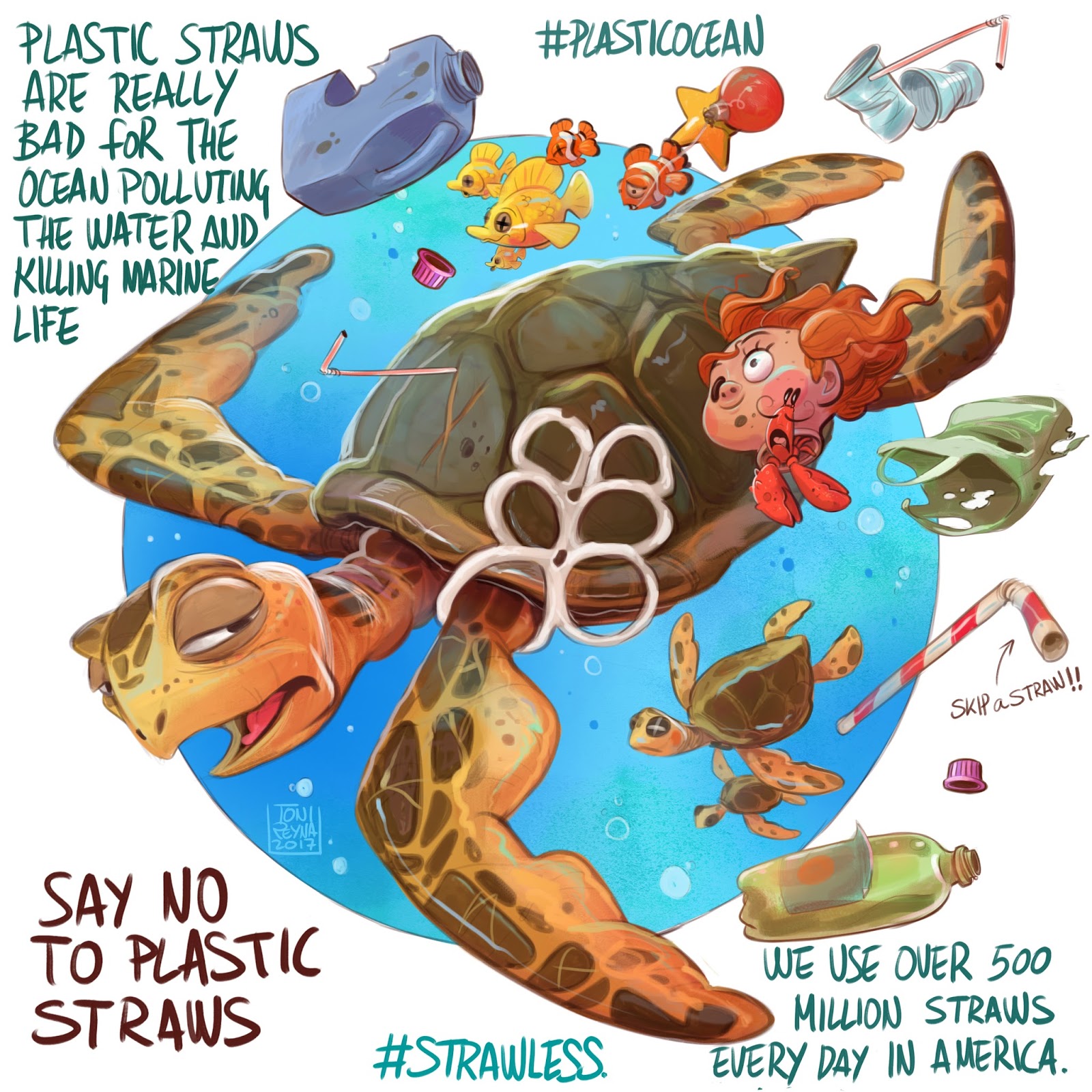 Toni REYNA blog Say "No" to plastic straws