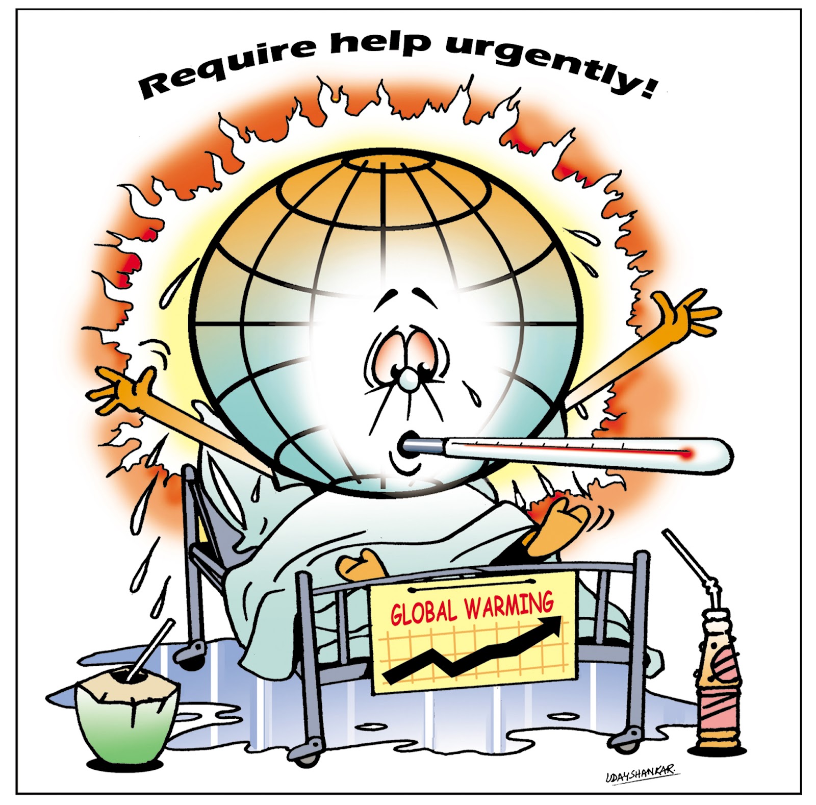 UDAYSHANKAR'SCARTOON: EARTH DAY CARTOON....