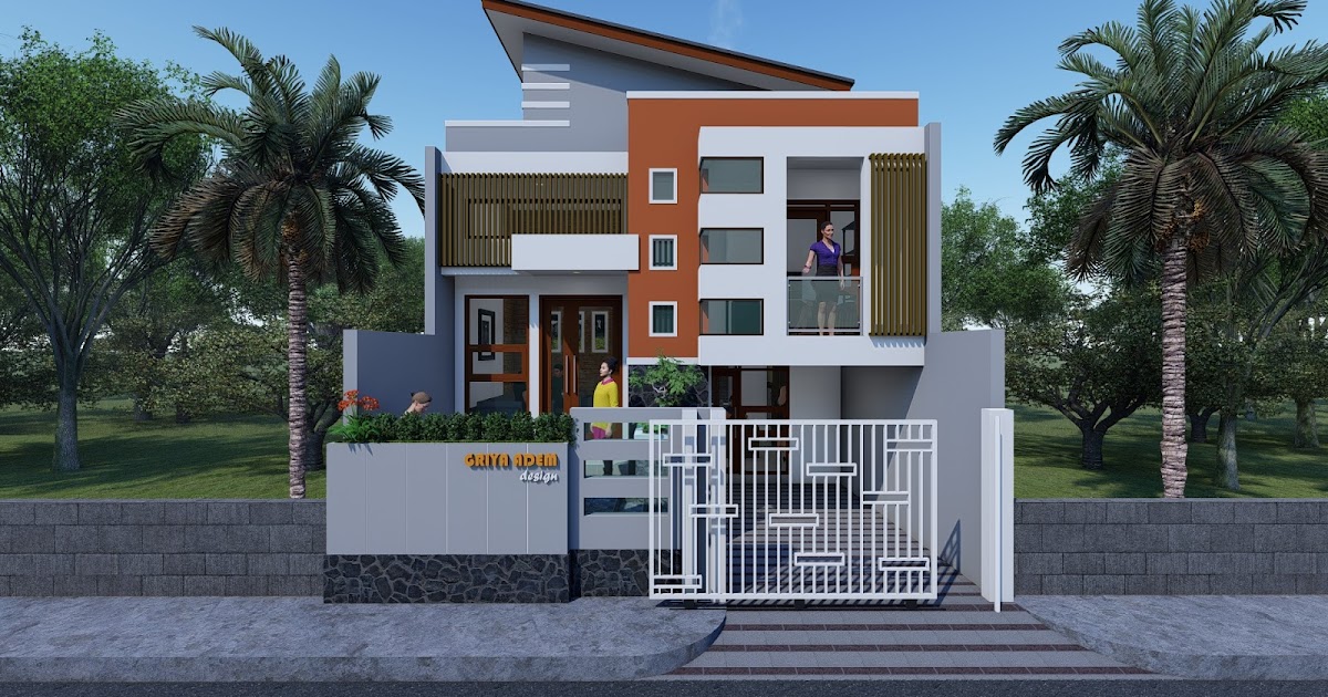 rumah minimalis split level 7 x 9 meter - design arsitektur