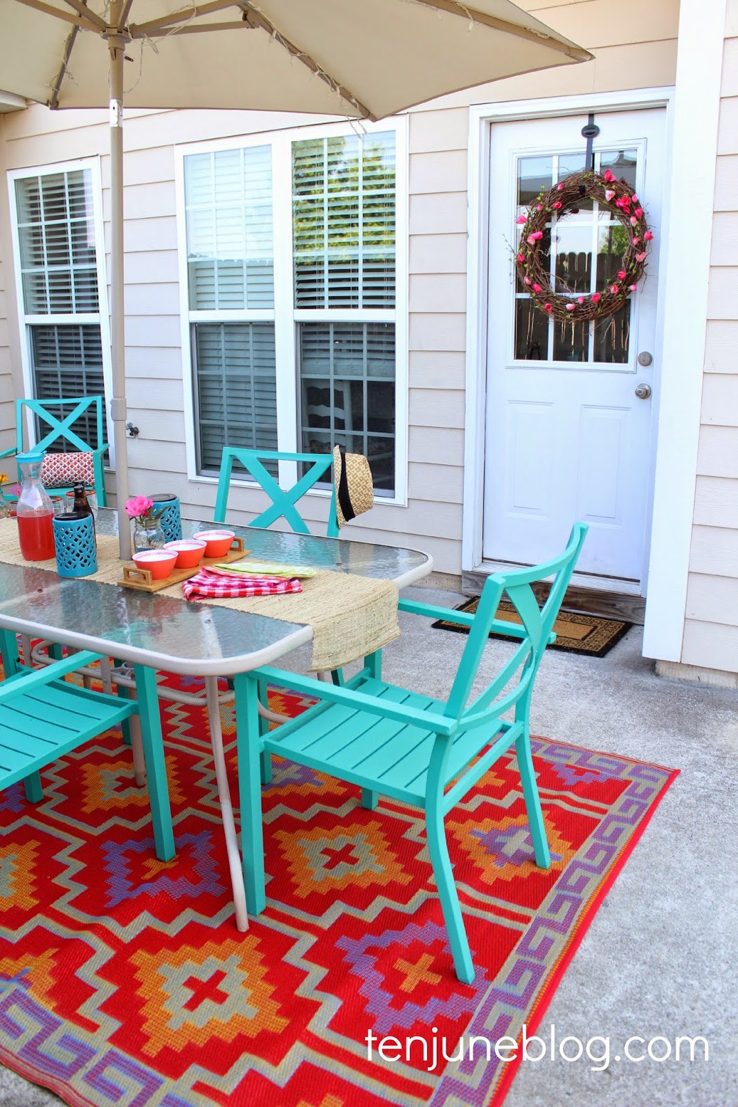 Ten June: Colorful Outdoor Patio Makeover Reveal Ten June: Colorful Outdoor Patio Makeover Reveal on Backyard Patio Makeover id=53492