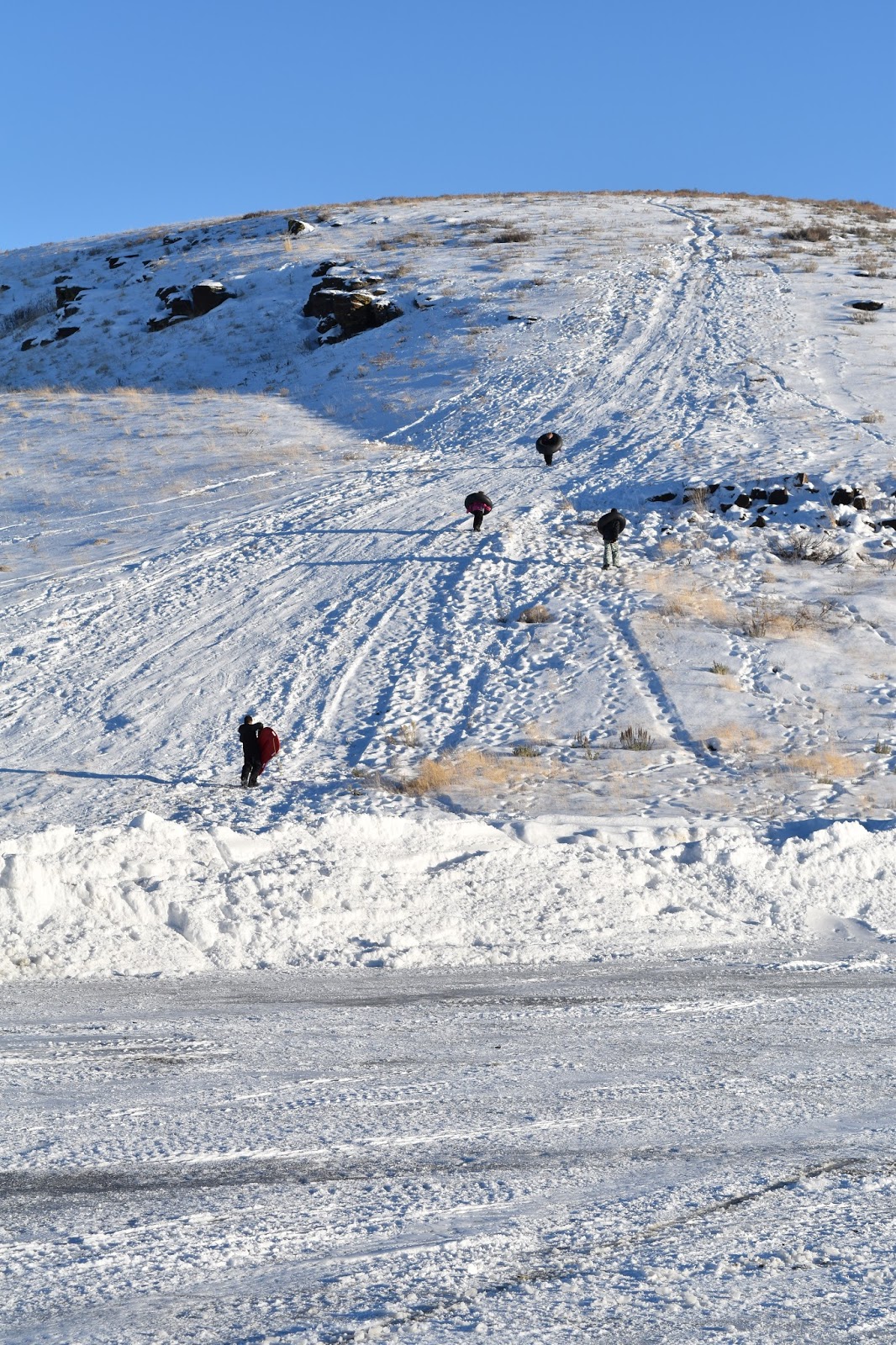 The Ward Crew (continued)............ HUGE Sledding Hill