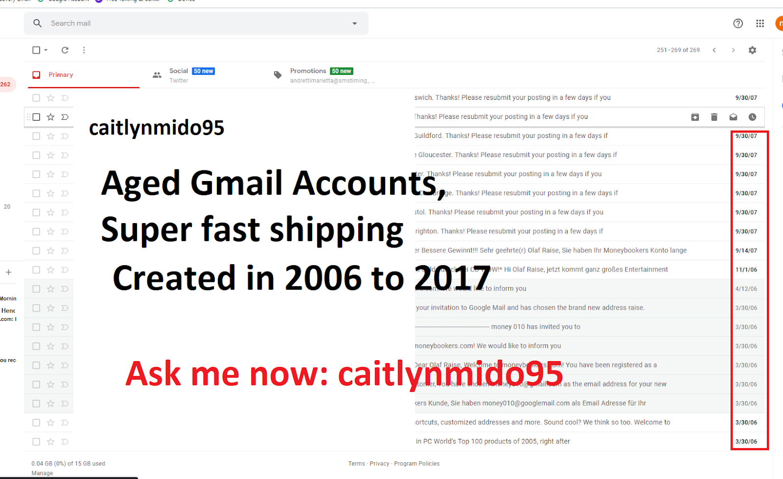 2 Pcs Old Gmail Account Created In 2014 2017 With Real Username Have