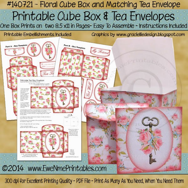 Ewe-N-Me Printables: Delicate Note Card