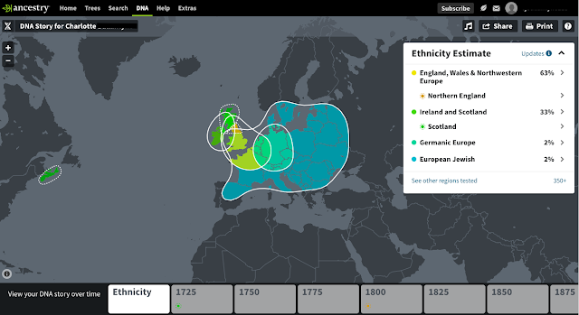 Ancestry DNA results screenshot