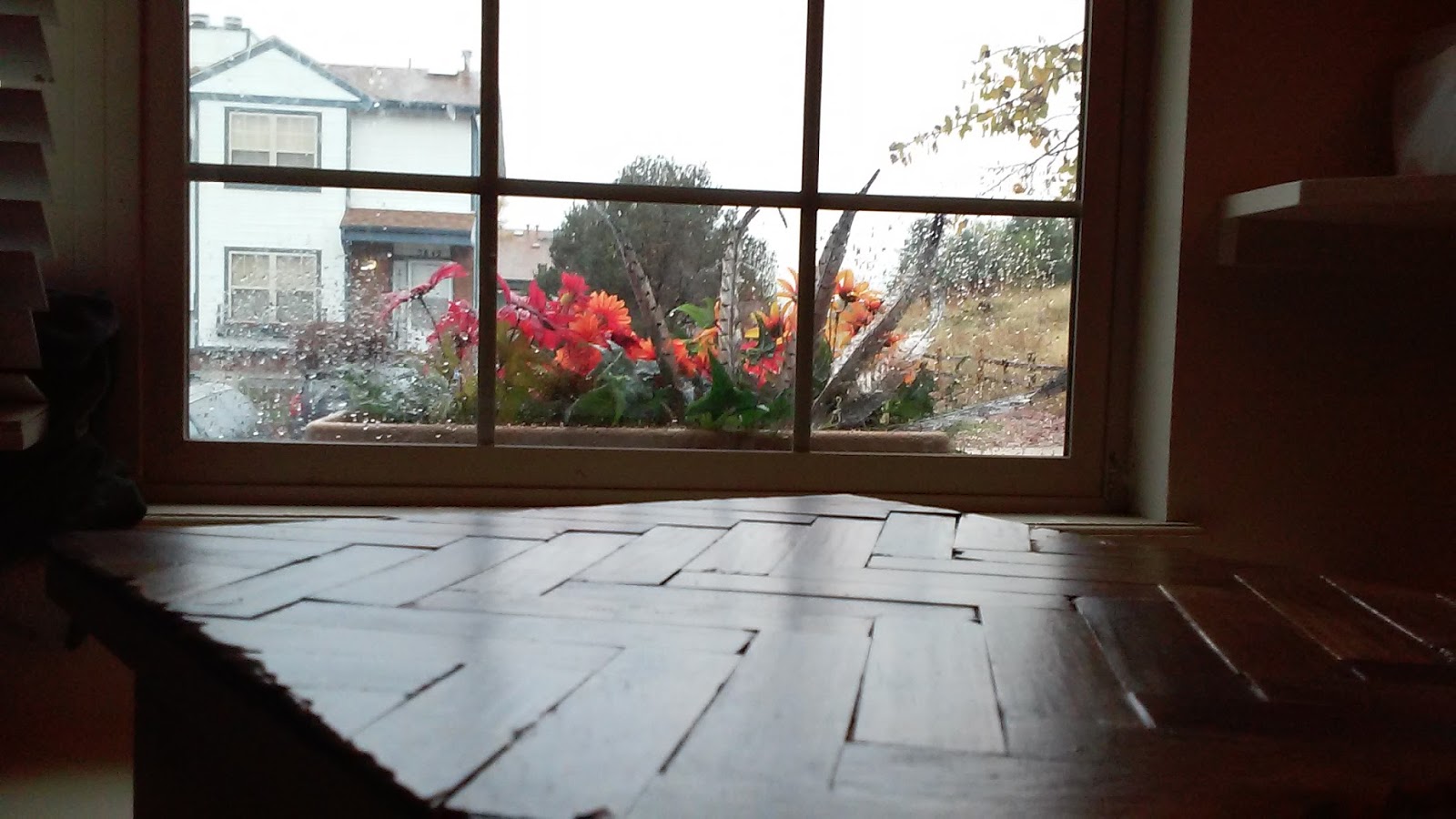 Paint Stick Herringbone Table Top